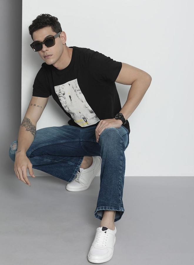 The Indian Garage Co Men Dark Wash Bootcut Jeans - Image 5