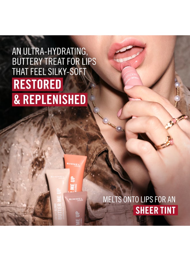 RIMMEL LONDON - Oh My Gloss Butter Me Up Lip Butter Balm - 002 - Bubble Gum, 15ml - Image 1