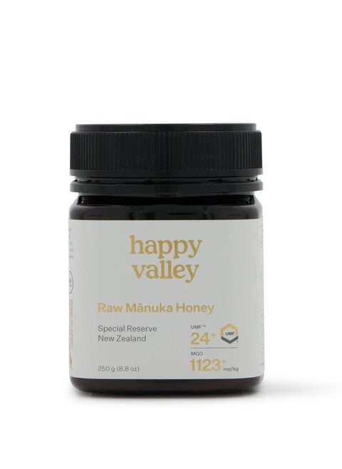 Happy Valley Manuka Honey UMF 24+ MGO 1123+ Authentic Raw Honey from New Zealand 250gm