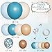 MEBAY Boho Brown and Blue Balloon Garland Arch Kit 156Pcs Light Ocean Blue Caramel Brown White Sand Nude Balloons for Birthday Gender Reveal Baby Bridal Shower Wedding Party - Image 4