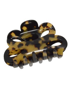French Amie Flower Bloom Yellow Tokyo 3 Handmade Cellulose Acetate Covered Spring Claw Clips No Slip Grip Hair Clips Claw Clamps for Women and Girls Made in France Tokyo