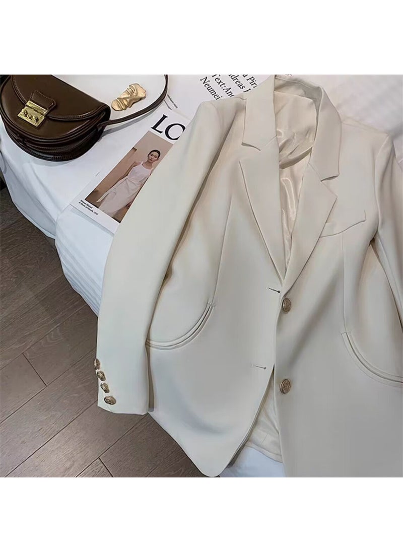 Generic 2024 Spring Autumn Fashionable Petite Blazer Women Pink  - Image 2