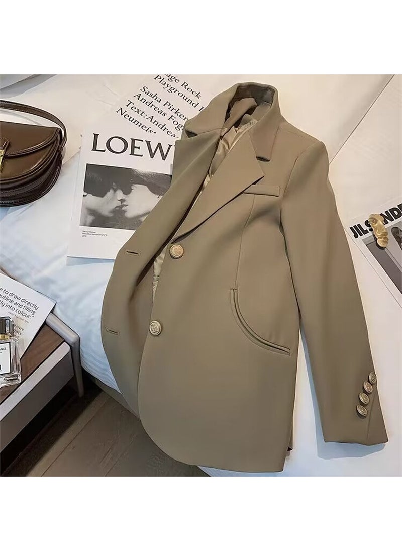Generic 2024 Spring Autumn Fashionable Petite Blazer Women Pink  - Image 4
