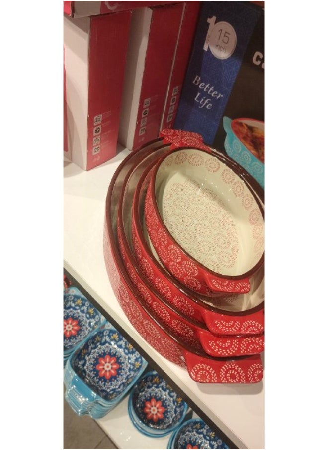 Generic 4-piece porcelain casserole set  - Image 2