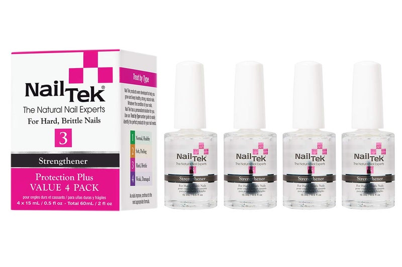 Nail Tek Foundation 3, Ridge Filling Strengthening Base Coat for Hard and Brittle Nails, 0.5 oz, 2-Pack - Image 1