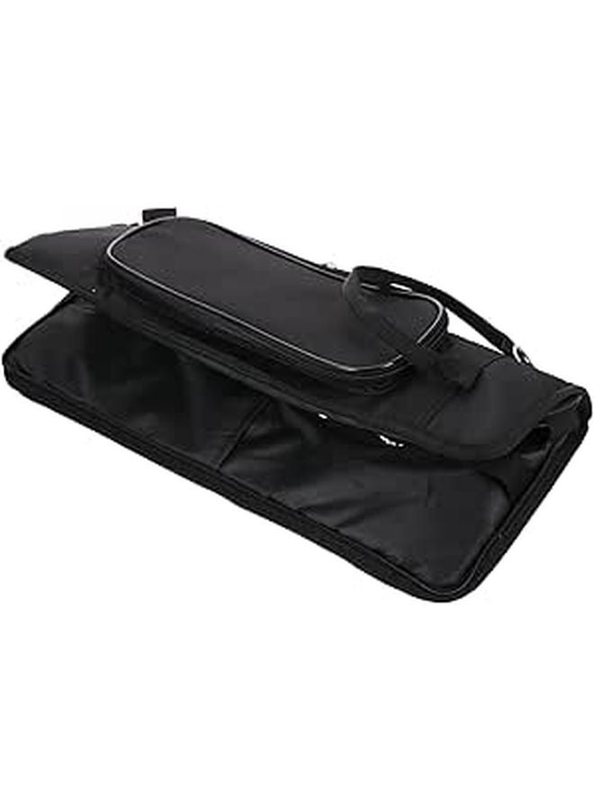 Portable Drumstick Storage Bag With Handle Compact Drum Accessory Pouch Black - Image 1