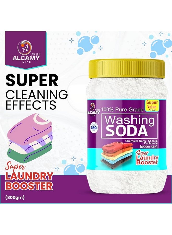 ARSHI A ALCAMY LIFE Washing Soda Powder 850 GM (SUPER VALUE PACK) 100% Pure Laundry Booster Sodium Carbonate (850 GM) - Image 4
