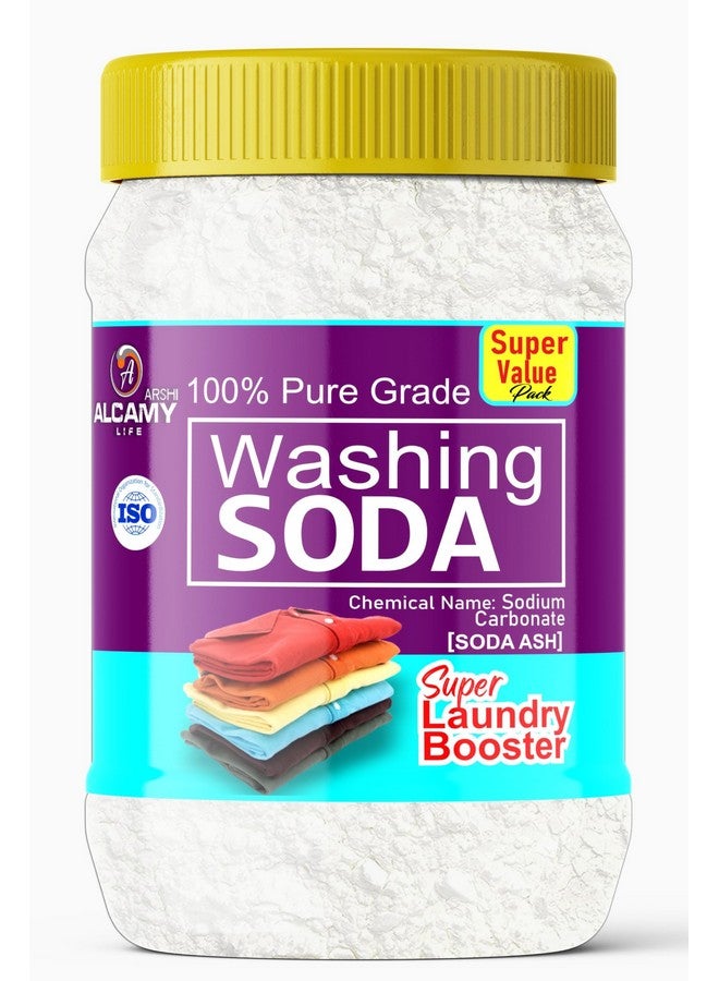 ARSHI A ALCAMY LIFE Washing Soda Powder 850 GM (SUPER VALUE PACK) 100% Pure Laundry Booster Sodium Carbonate (850 GM) - Image 1