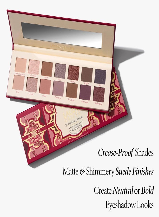 LAURA GELLER NEW YORK Seasonless Staples 14 Multi-Finish Eyeshadows - La Dolce Violet - Image 2