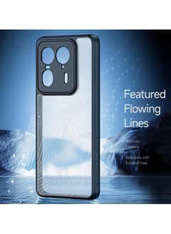 DUX DUCIS DUX DUCIS Aimo Cover for the Motorola Edge 50 Ultra/X50 Ultra mobile phone slim, transparent matte cover made of TPU, polycarbonate, polypropylene, silicone - black  - Image 2