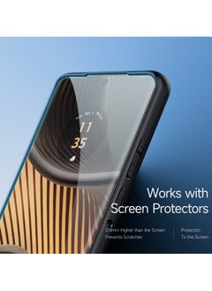 DUX DUCIS DUX DUCIS Aimo Cover for the Motorola Edge 50 Ultra/X50 Ultra mobile phone slim, transparent matte cover made of TPU, polycarbonate, polypropylene, silicone - black  - Image 4