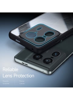 DUX DUCIS DUX DUCIS Aimo Cover for the Motorola Edge 50 Ultra/X50 Ultra mobile phone slim, transparent matte cover made of TPU, polycarbonate, polypropylene, silicone - black  - Image 3