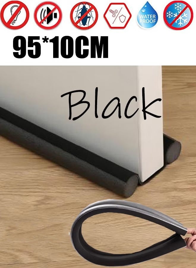 Sealing At The Bottom Of The Door Weather Resistant Strip Noise Reduction Sealing Strip For Inner And Outer Doors Insect Control Winter Bedroom Window Office Resist The Cold Black  - Image 1