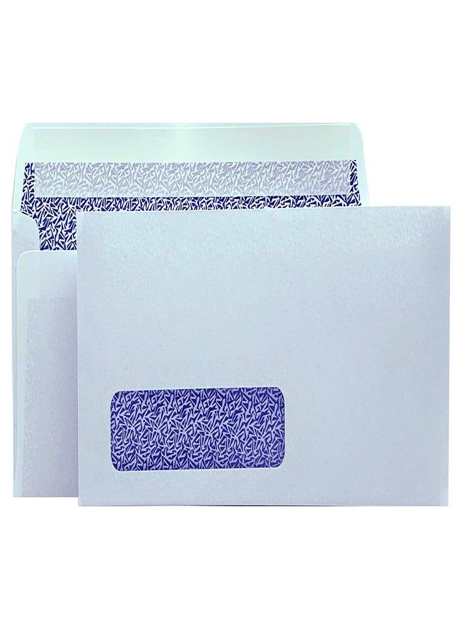 Minas Envelope 100 Minas Envelope - #10 Business Envelope, 4 1/8 X 9 1/2, Laser/Inkjet Compatible Left Window, Peel & Seal, Security-Tinted, 24lb. White, 100 Count - Image 1