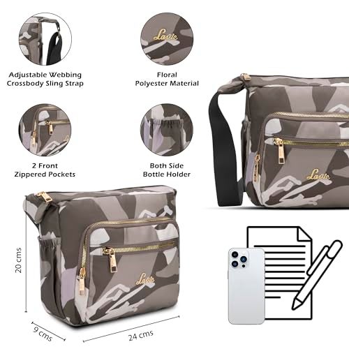 Lavie Women's Vello Multi Utlity Solid Cross Body Sling Bag | Ladies Purse Handbag | Gift for Women - Image 3