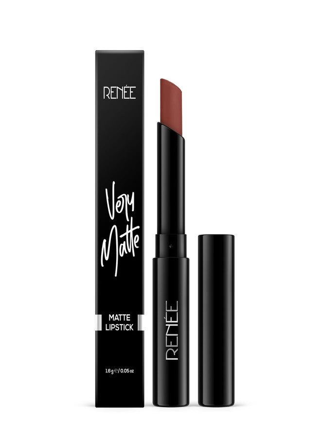 RENEE Very Matte Lipstick - Bare Mocha, Intense Color Pay Off, Full Coverage, Long Lasting & Weightless, Easy Glide Formula With Velvety Finish, Suitable for All Occasion, Ideal For Gifting - Image 3