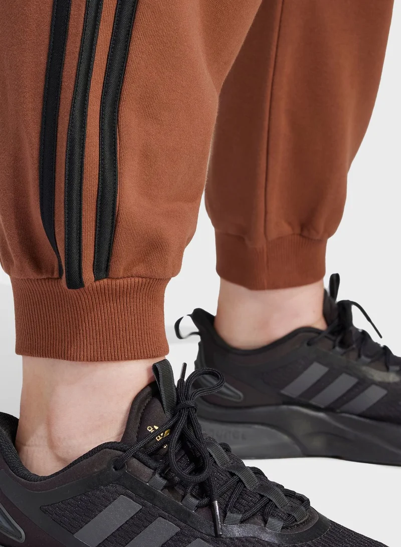 Adidas Essentials 3-Stripes French Terry Loose-Fit Joggers