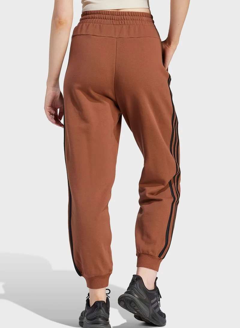 Adidas Essentials 3-Stripes French Terry Loose-Fit Joggers