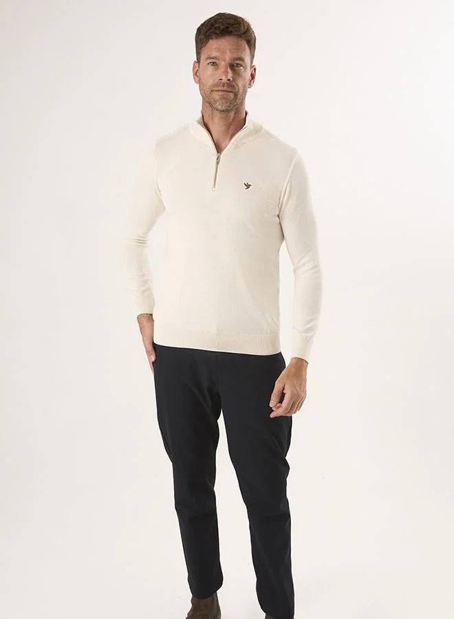 FELIX HARDY Half-Zip Knit Sweater