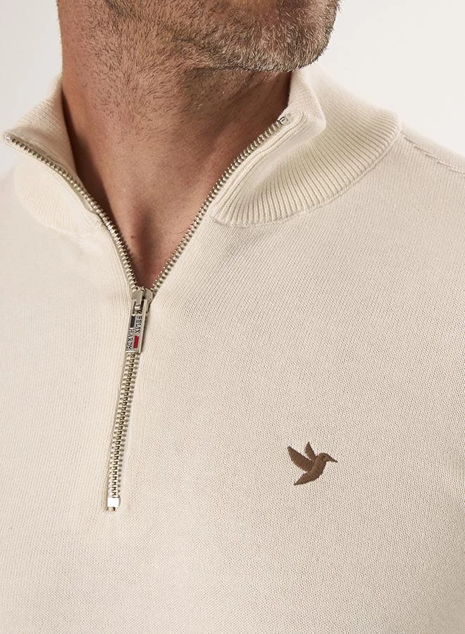 FELIX HARDY Half-Zip Knit Sweater