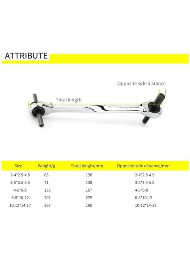 4 في 1 مجموعة مفك براغي سداسي سريع بمشبك مقاس 4 5 6 8 - Image 5