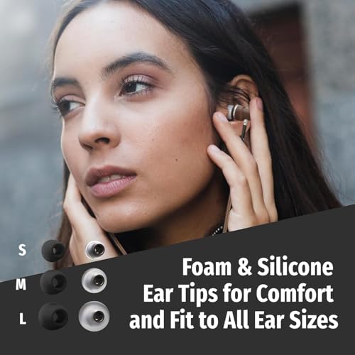 Symphonized Premium Airtube Headphones EMF Earbuds, 3D Sound, Microphone Volume Control, 8mm Bass Drivers Granting High Audio Quality for USB C iPhone 15, 16, 17 and Android Devices - Image 4