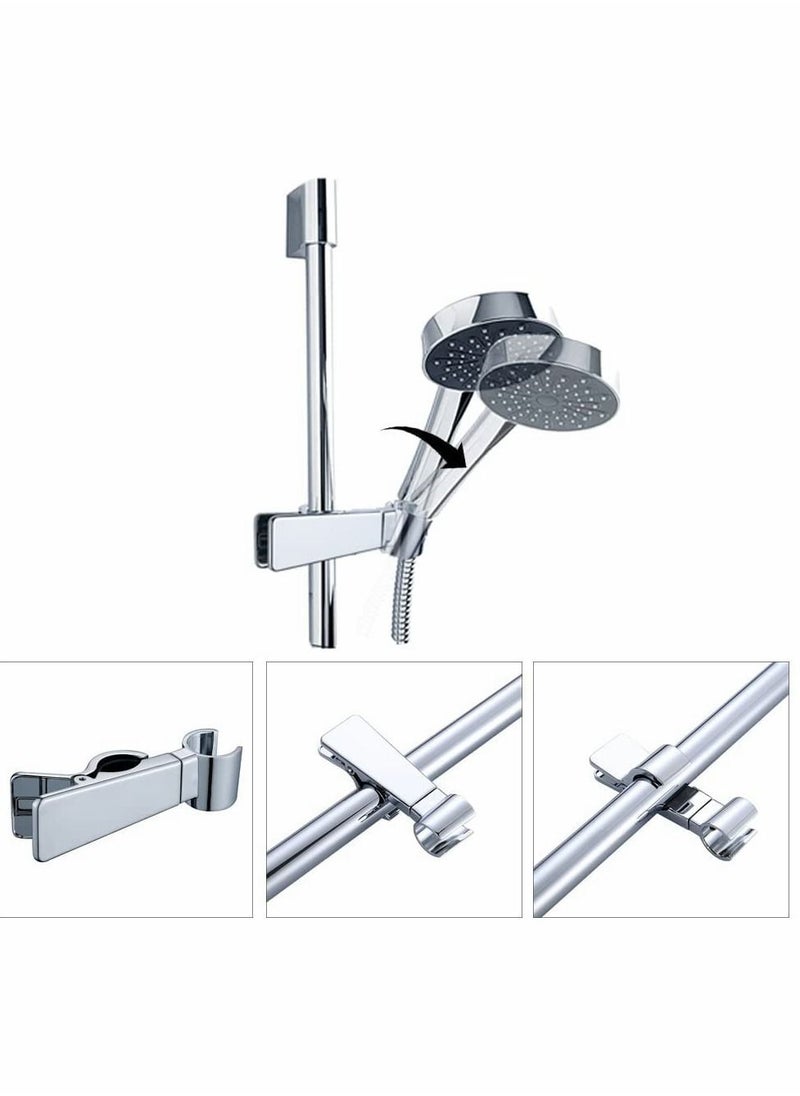 Y&D Adjustable Shower Head Holder for Slide Bar, Universal 20-25MM O.D Rail Bracket Hand Arm Adapter Slider Clamp Bathroom Replacement Sprayer Mount  - Image 2