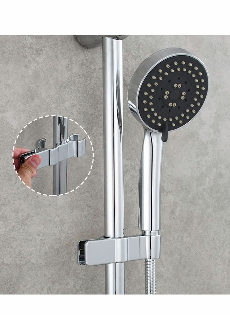 Y&D Adjustable Shower Head Holder for Slide Bar, Universal 20-25MM O.D Rail Bracket Hand Arm Adapter Slider Clamp Bathroom Replacement Sprayer Mount  - Image 3