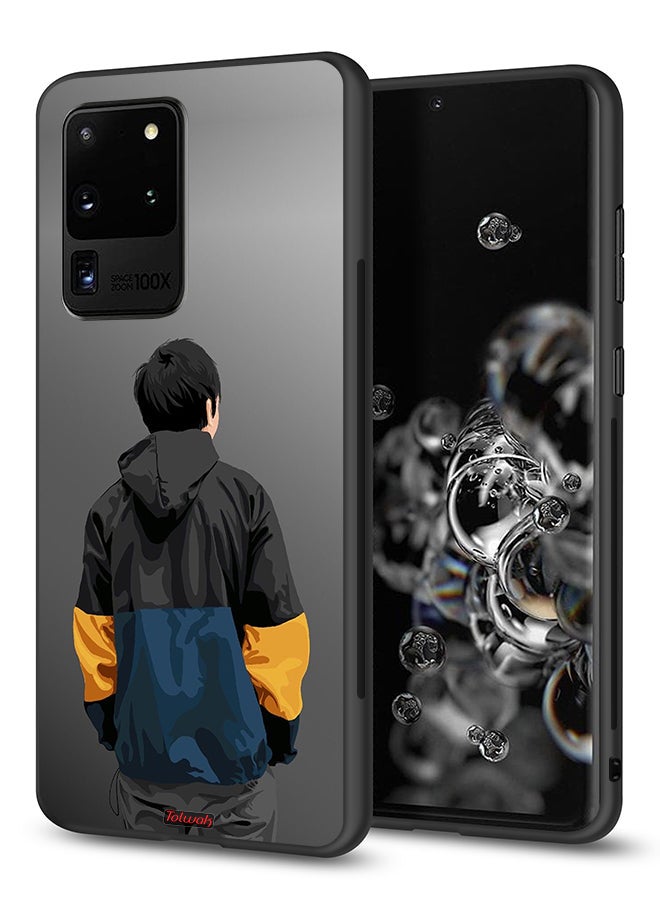 Tolwak Samsung Galaxy S20 Ultra Protective Case Cover Boy Portrait Art - Image 1