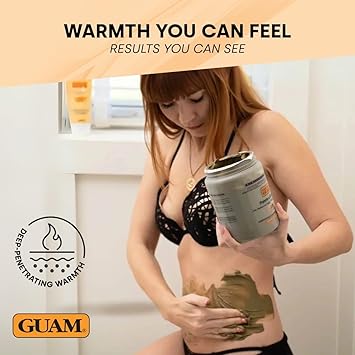 GUAM FIR Anti Cellulite Seaweed Hot Body Mud 1kg Cellulite Remover for Flat Tummy Waist Belly Tightening Skin Firming Cream INFRARED Body Warp Treatment Boost Circulation Improve Elasticity - Image 2