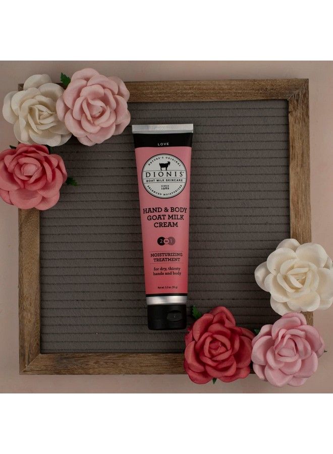 Dionis Goat Milk Skincare 3.3 Oz Love Scented Hand & Body Cream Travel Size Hand Lotion For Hydrating & Moisturizing Dry Skin Cruelty Free Cream Made In The Usa Paraben Free Formula - Image 3