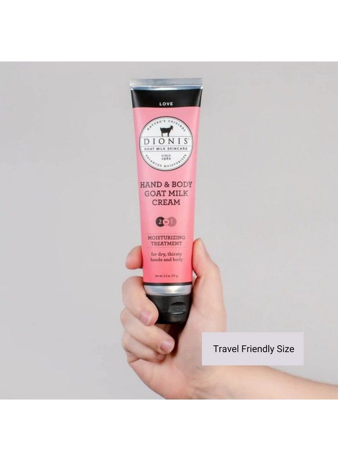Dionis Goat Milk Skincare 3.3 Oz Love Scented Hand & Body Cream Travel Size Hand Lotion For Hydrating & Moisturizing Dry Skin Cruelty Free Cream Made In The Usa Paraben Free Formula - Image 4