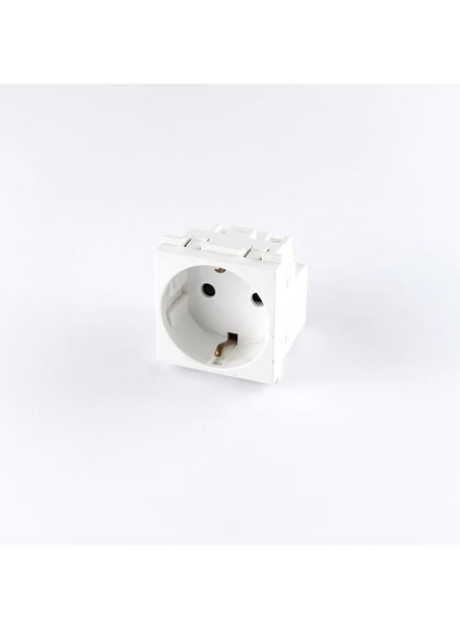 Schuko 16 Amp Socket - White