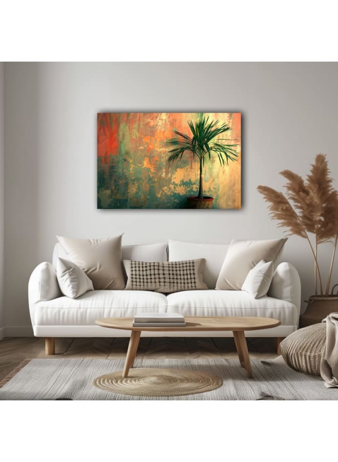 Home Gallery Tropical Style Canvas Wall Art Print Colorful Paradise Tree Leaves - Image 2