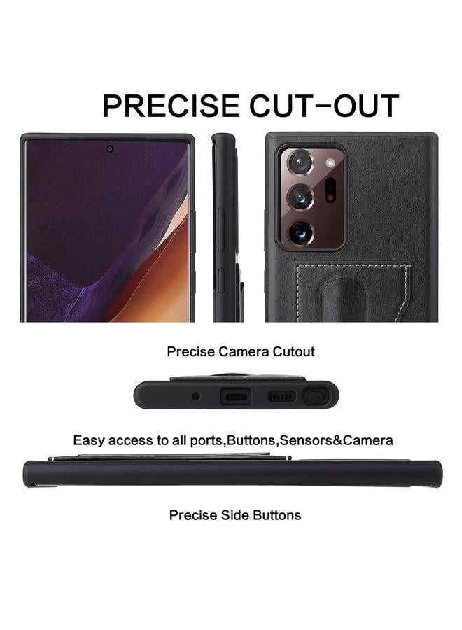 S-TOP Case For Samsung Galaxy Note20 Ultra Fierre Shann Full Coverage Protective Leather Case with Holder & Card Slot - Image 5