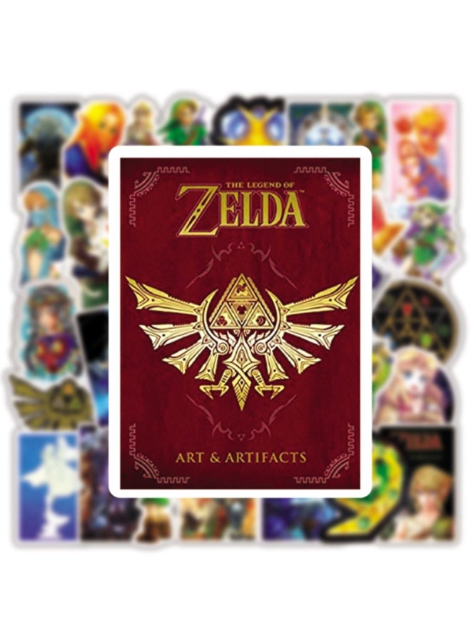 NIBEMINENT 50 Pcs The Legend Of Zelda Deco Kit Waterproof Stickers, High Definition Printing Bright Colors, Suitable for Laptop Skateboard Luggage Water Bottle Guitar DIY - Image 2
