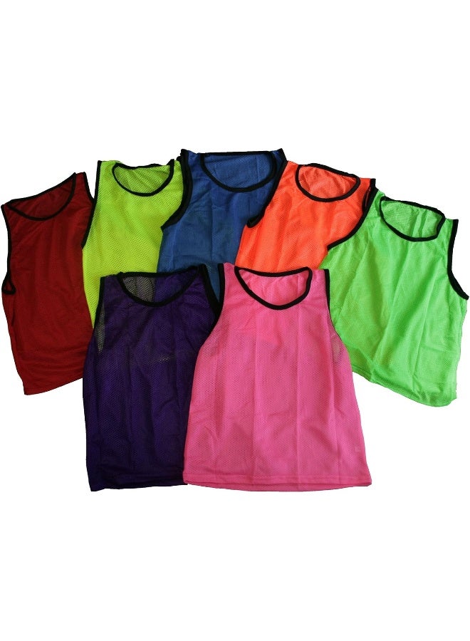 BlueDot Trading BlueDot Trading Youth Nylon Mesh Scrimmage Training Pinnie Vest for Team Practice  - Image 1