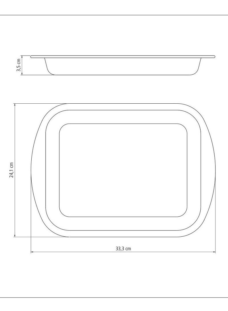 Since 1911,Made in Brazil- Brasil 28cm 2L Red Aluminum Flat Roasting Pan with Interior and Exterior Starflon Max PFOA Free Nonstick Coating