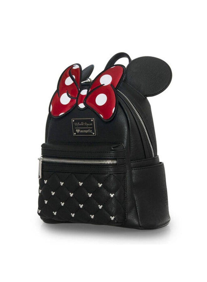 Loungefly حقيبة ظهر ميني ماوس الحمراء المبطنة من لاونجفلاي × فنكو بوب! ديزني (22.8 × 11.4 × 26.6 سم) - Image 2