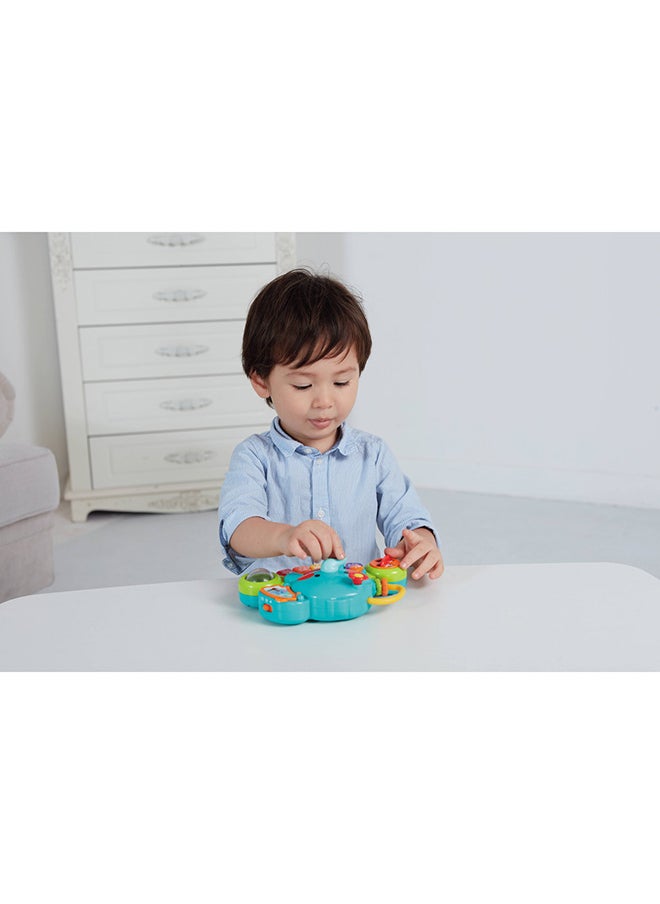 HOLA - Hola 2-in-1 Musical Elephant Keyboard Interactive Baby Toy with 7 Play Activities, Light-Up Buttons, Piano, Nursery Rhymes, and Sensory Development Features for Motor and Cognitive Skills 6M+ - Image 1