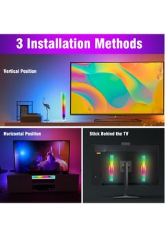 Excefore LED Gaming Light Bar(2PCS), Ambient Lighting for TV and Gaming, TV Backlight Gaming Lamp with APP Control/DIY/Timing/Music Sync, Smart RGB Flow Light Bar for TV, PC, Gaming, Car, Desk, Room  - Image 4