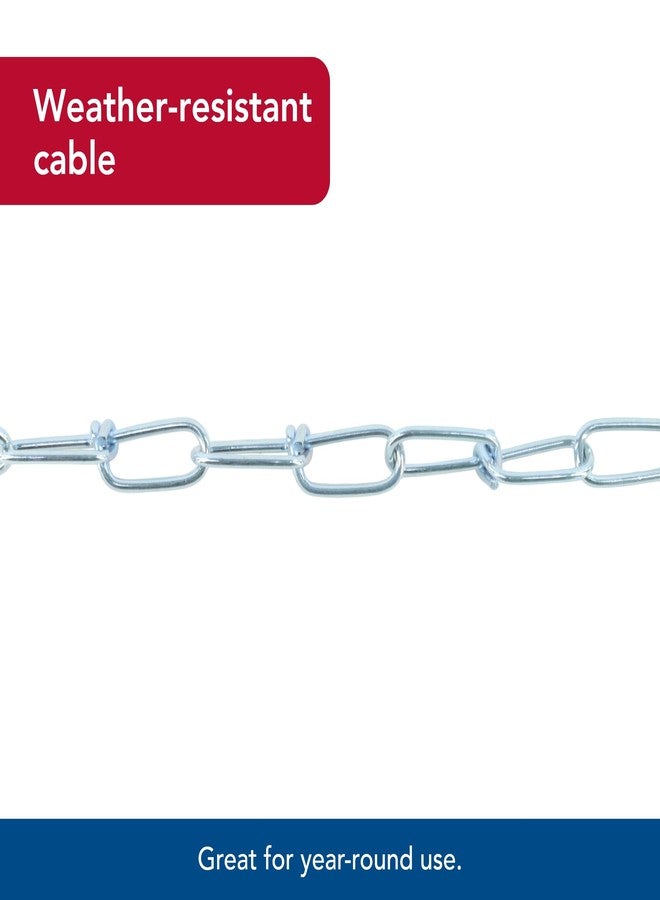 كوستال سلسلة ربط الكلاب الملتوية من كوستال بيت تايتان - سلاسل للكلاب للاستخدام الخارجي - كابل ربط مقاوم للعوامل الجوية للكلاب حتى وزن 22.7 كجم - كابل ربط سهل الفتح - 2.5 مم × 4.5 متر - Image 4