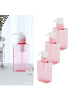 Oasisgalore 3 Pack 100ml Pump Bottle Dispenser,  Plastic Lotion Dispenser Bathroom Kitchen Travel, Pink.  - Image 4