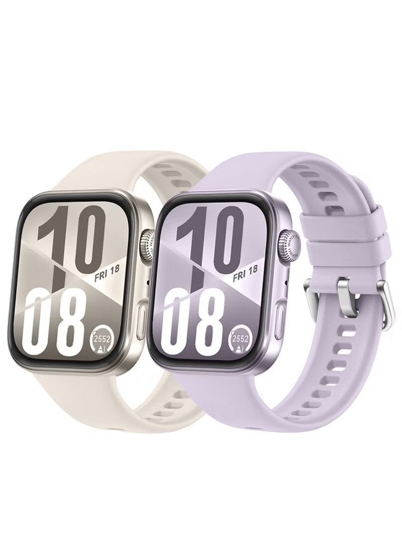 Band Compatible with Huawei Watch Fit 4/4 Pro 2025/Fit 3 Strap, Breathable Silicone Soft Band Comfortable Strap Replacement for Huawei Watch Fit 4/4 Pro/Fit 3 - Image 1