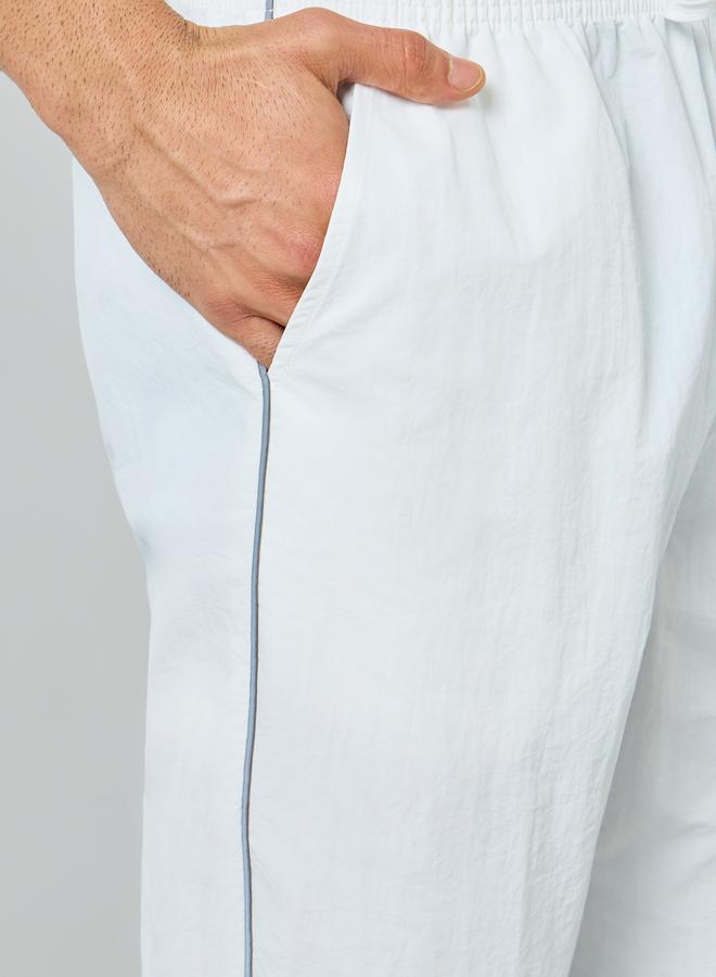 Styli Active Men White Solid Training Track Pant - Image 3