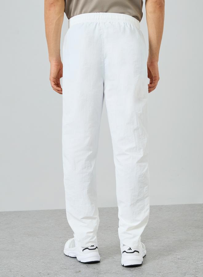 Styli Active Men White Solid Training Track Pant - Image 4