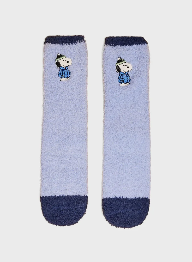 ومن سيكريت Embroidered High Knee Length Socks