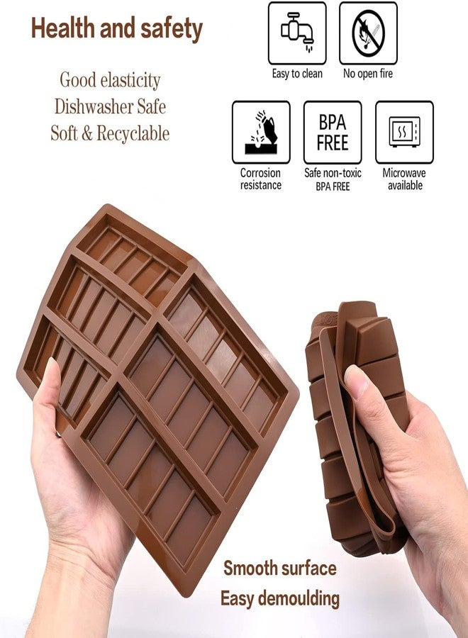 MoldBerry 6 Cavities/30 Cells Bar Hot Cadbury Dairy Milk Moulds Baking Silicone Chocolate Bar Sweet Molds Rectangle Baking Silicon Bakeware Molds Shape Wax Flexible Molds, Pack of 1 - Image 3