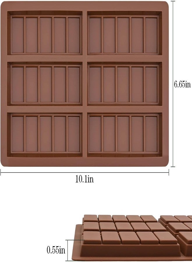 MoldBerry 6 Cavities/30 Cells Bar Hot Cadbury Dairy Milk Moulds Baking Silicone Chocolate Bar Sweet Molds Rectangle Baking Silicon Bakeware Molds Shape Wax Flexible Molds, Pack of 1 - Image 2
