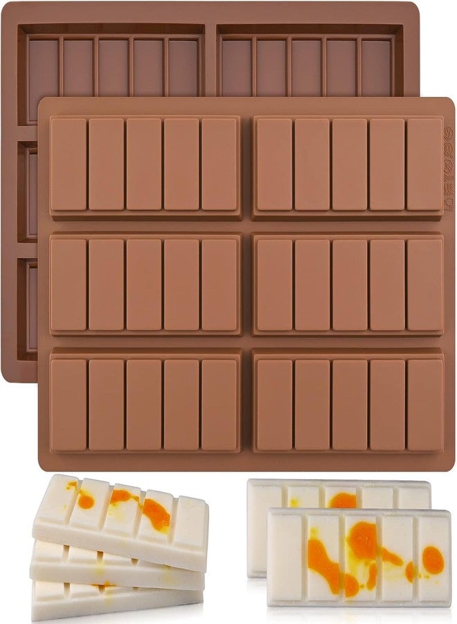 MoldBerry 6 Cavities/30 Cells Bar Hot Cadbury Dairy Milk Moulds Baking Silicone Chocolate Bar Sweet Molds Rectangle Baking Silicon Bakeware Molds Shape Wax Flexible Molds, Pack of 1 - Image 1